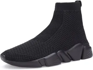 Santiro Womens Slip On Shoes Lightweight High Top Sneakers Comfortable Gym Walking Shoes