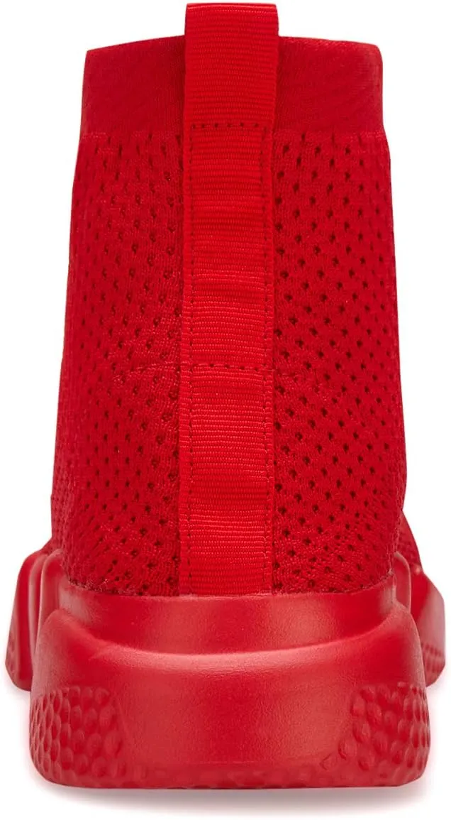 Santiro Womens Slip On Shoes Lightweight High Top Sneakers Comfortable Gym Walking Shoes