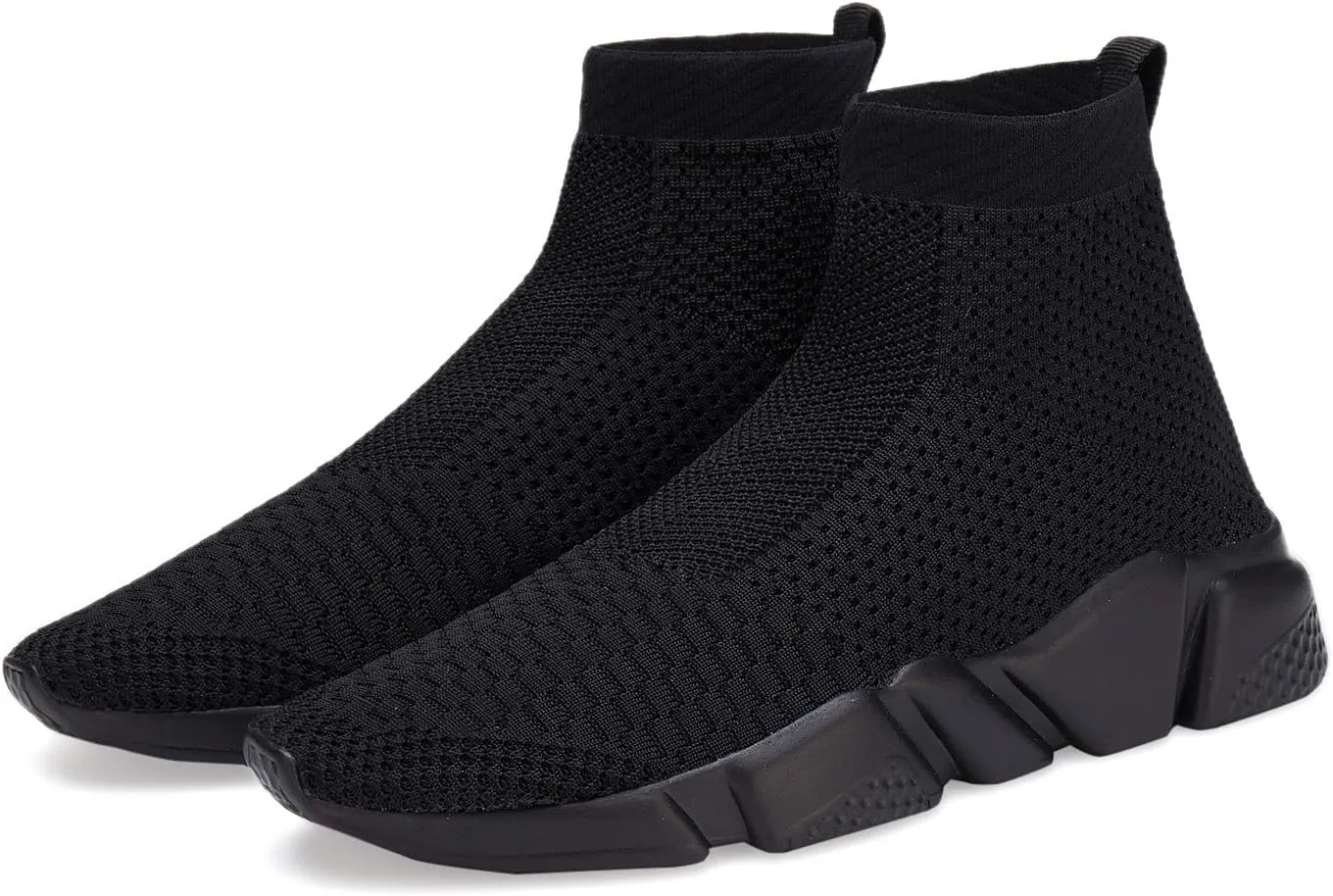 Santiro Womens Slip On Shoes Lightweight High Top Sneakers Comfortable Gym Walking Shoes