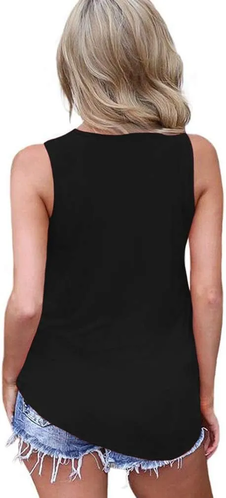 Sarin Mathews Womens Tank Tops Summer Sleeveless Shirts Criss Cross Casual Basic Tee Shirts Tops Blouses