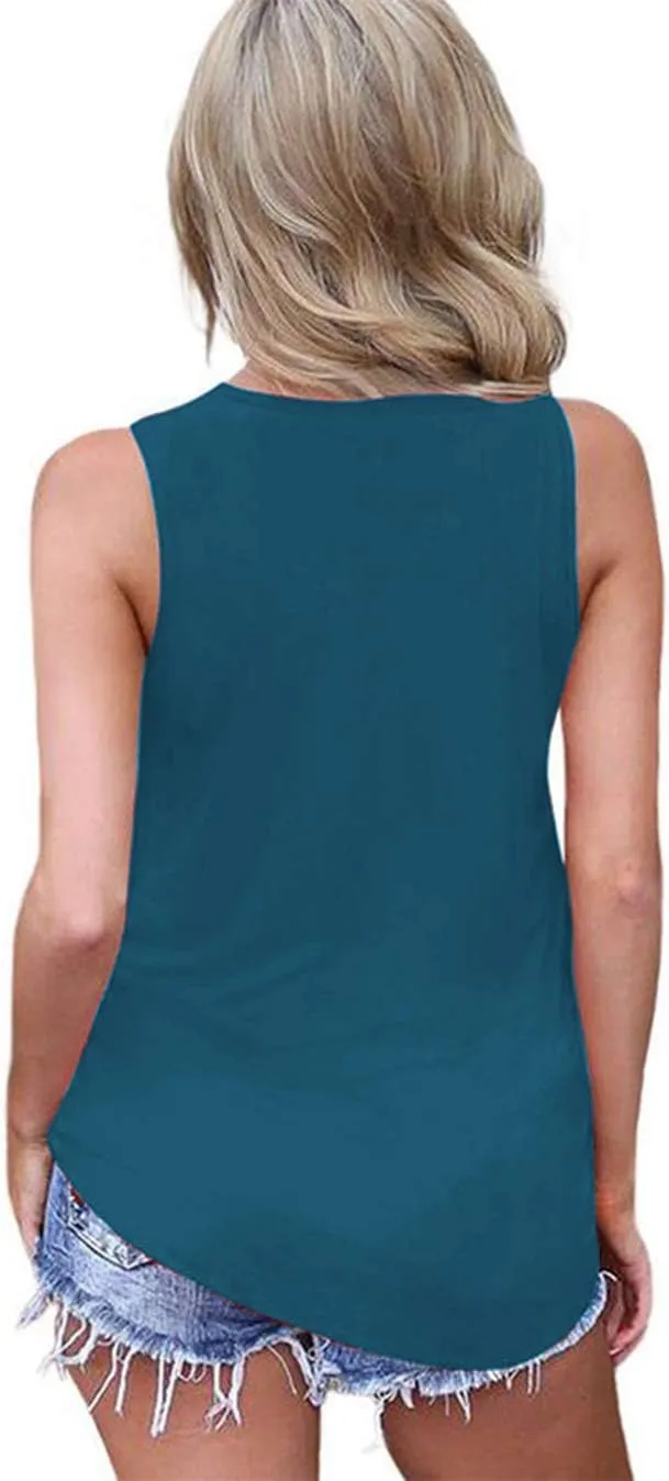 Sarin Mathews Womens Tank Tops Summer Sleeveless Shirts Criss Cross Casual Basic Tee Shirts Tops Blouses