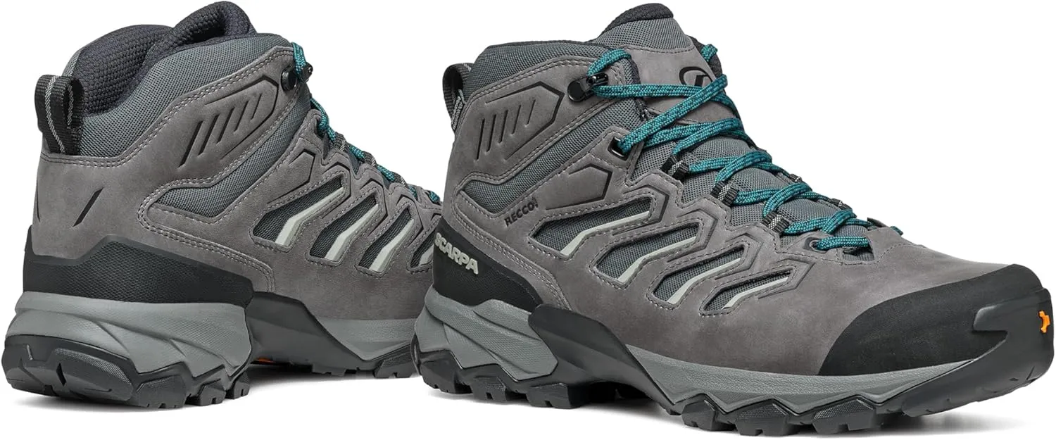 SCARPA Men's Moraine Mid WP Waterproof Breathable Boots for Backpacking & Hiking
