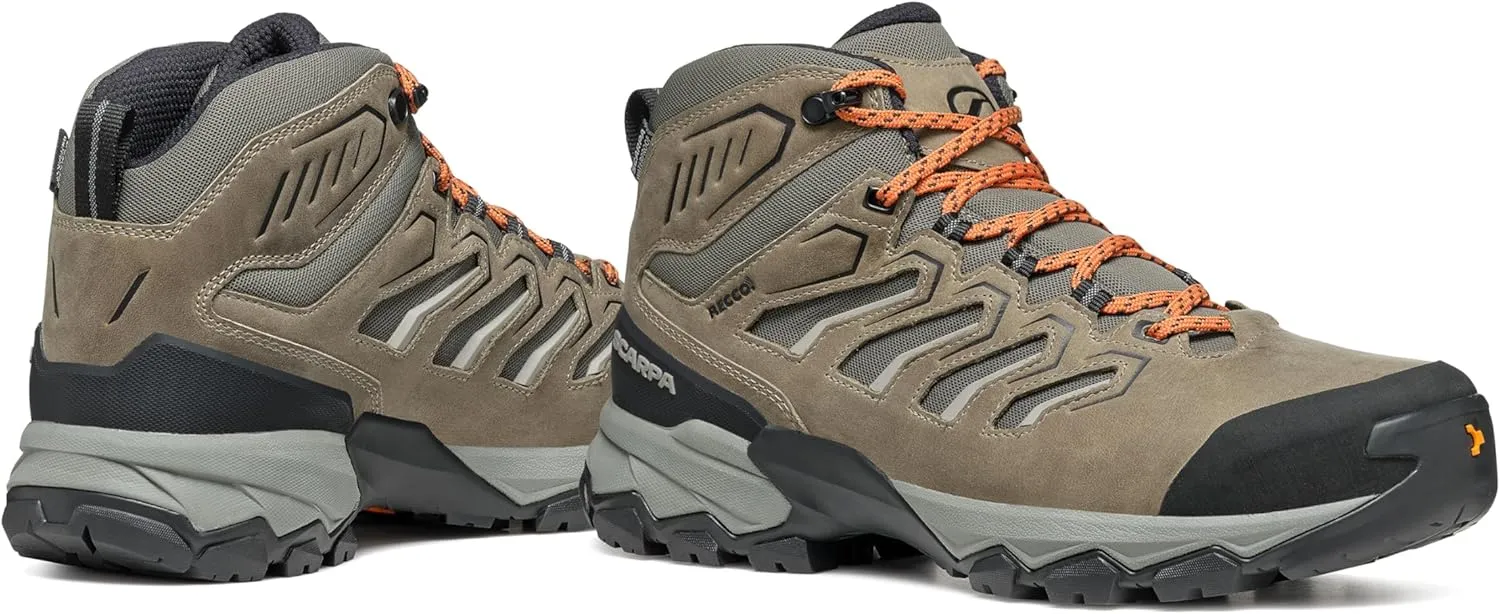 SCARPA Men's Moraine Mid WP Waterproof Breathable Boots for Backpacking & Hiking