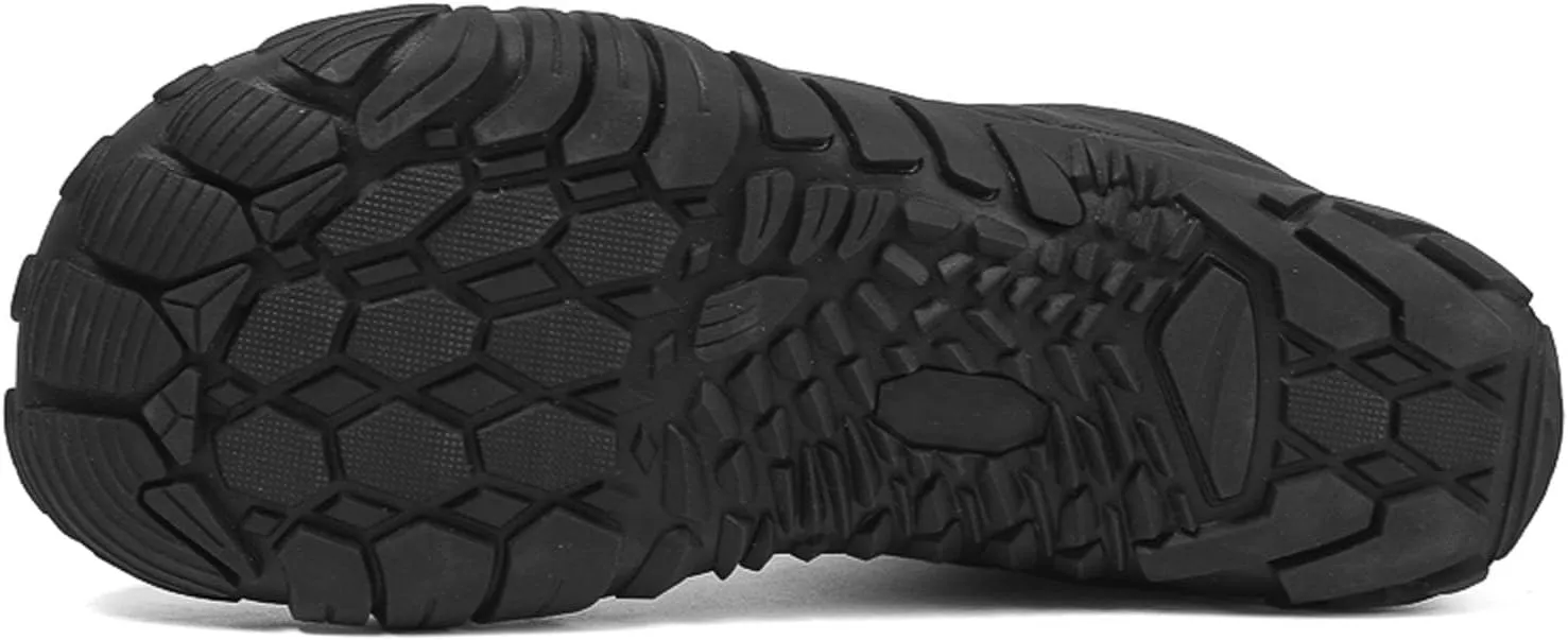 SECHRITE Hike Barefoot Shoes Womens Mens Winter Barefoot Boots Wide Toe Box Non-Slip Walking Boots Zero Drop Sole