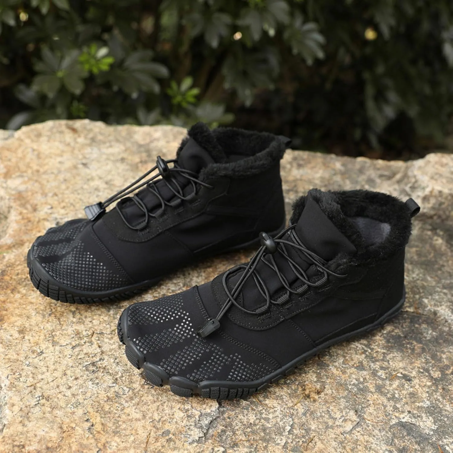 SECHRITE Mens Womens Barefoot Minimalist Shoes Winter Boots Zero Drop Sole Trail Running Sneakers Wide Toe Box