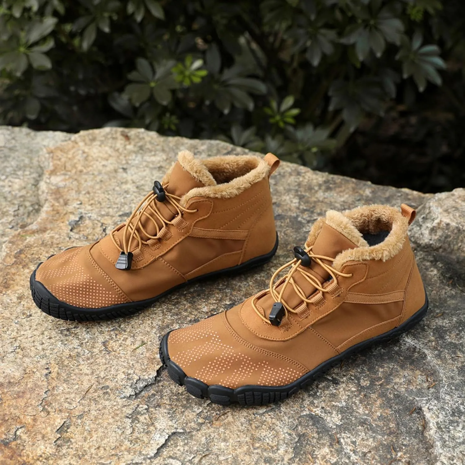 SECHRITE Mens Womens Barefoot Minimalist Shoes Winter Boots Zero Drop Sole Trail Running Sneakers Wide Toe Box