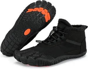 SECHRITE Mens Womens Barefoot Minimalist Shoes Winter Boots Zero Drop Sole Trail Running Sneakers Wide Toe Box