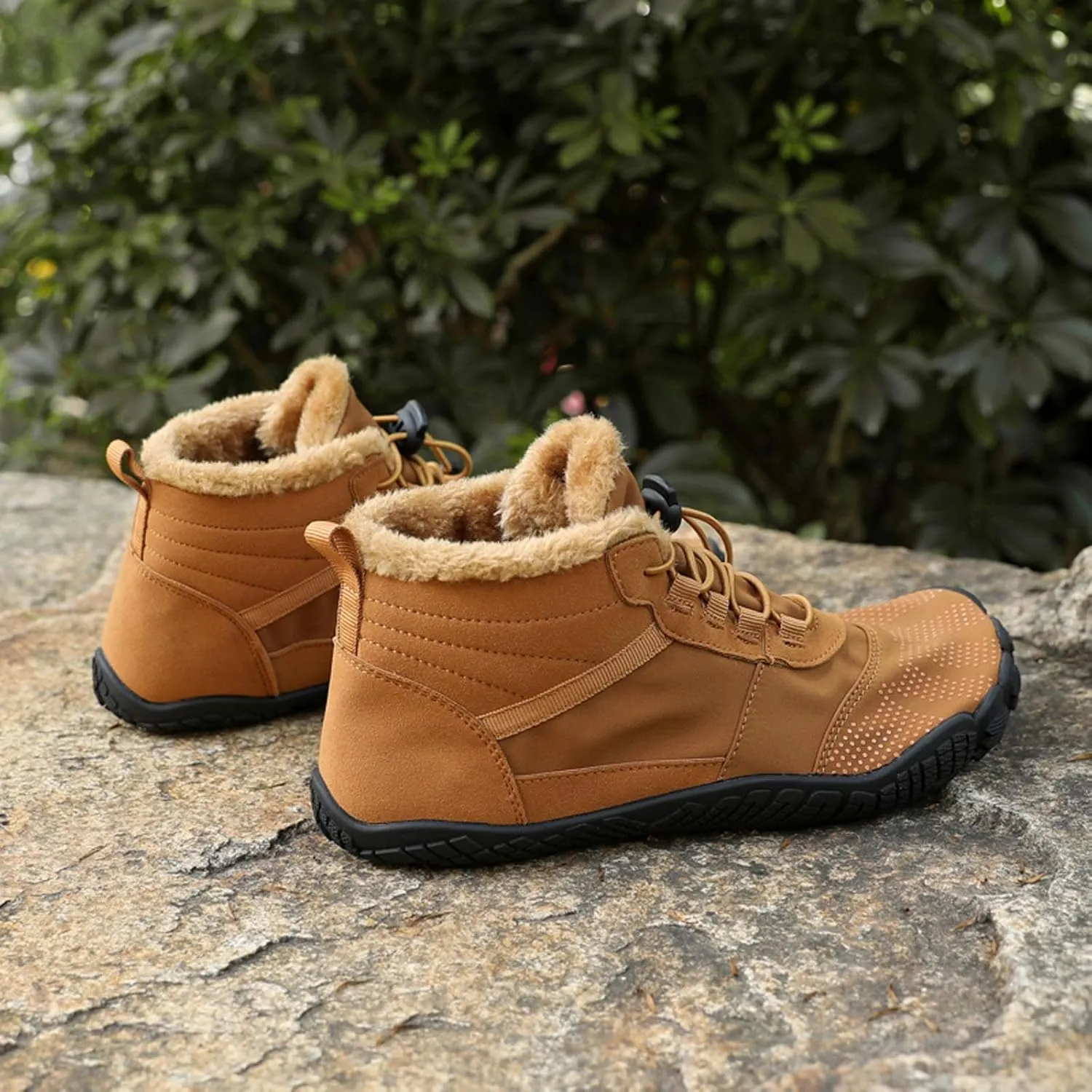 SECHRITE Mens Womens Barefoot Minimalist Shoes Winter Boots Zero Drop Sole Trail Running Sneakers Wide Toe Box