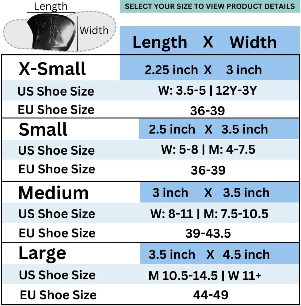 Shoe Bubble Orthotic Insole – Memory Gel Insoles for Plantar Fasciitis, Pronation, Heel Pain, Arch Supports, Midfoot Support (Black (Thinner Support), X Small)
