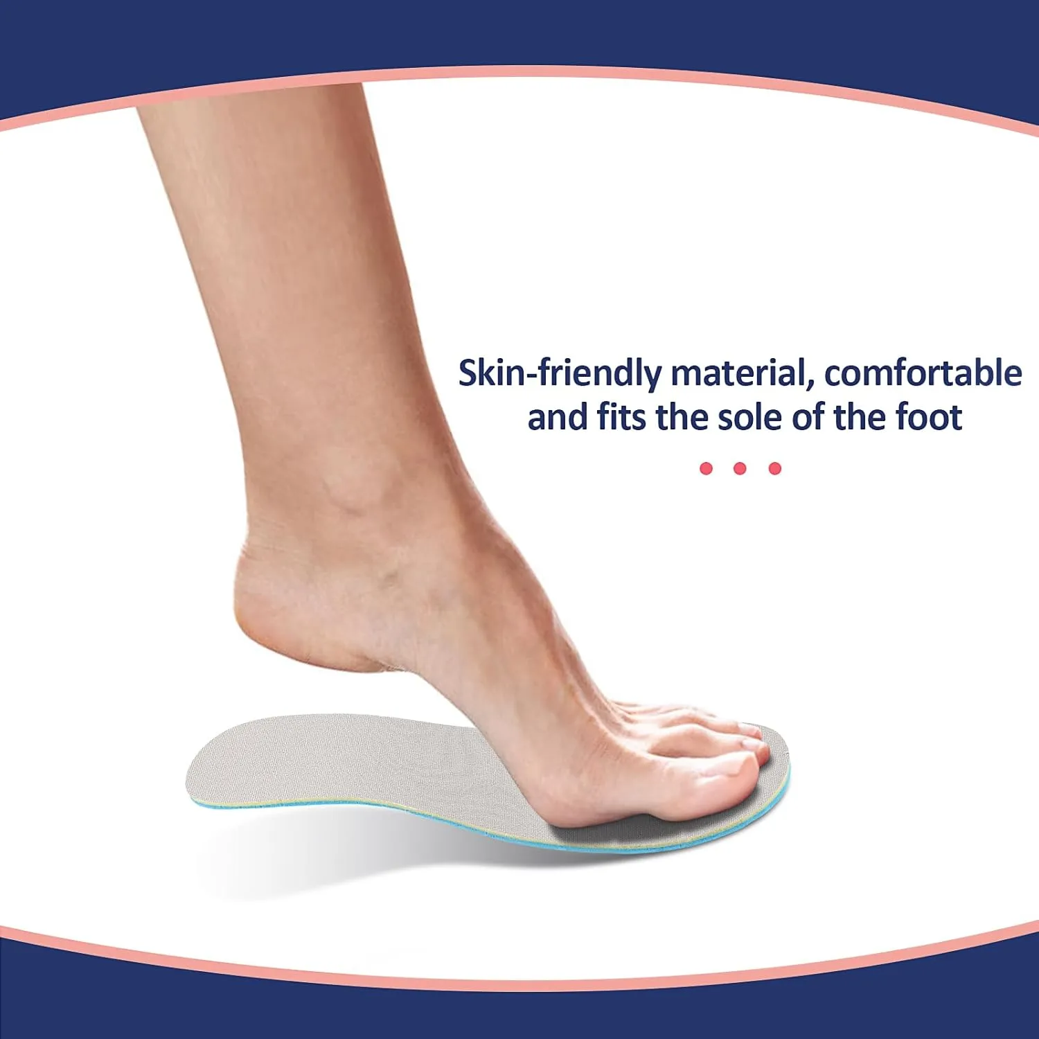 Sintege 4 Pairs Breathable Shoe Insoles for Men and Women Soft Sweat Absorbing Insoles for Daily Comfort Replacement Improve Foot Posture Balance Strength (Classic,11.8 Inches)