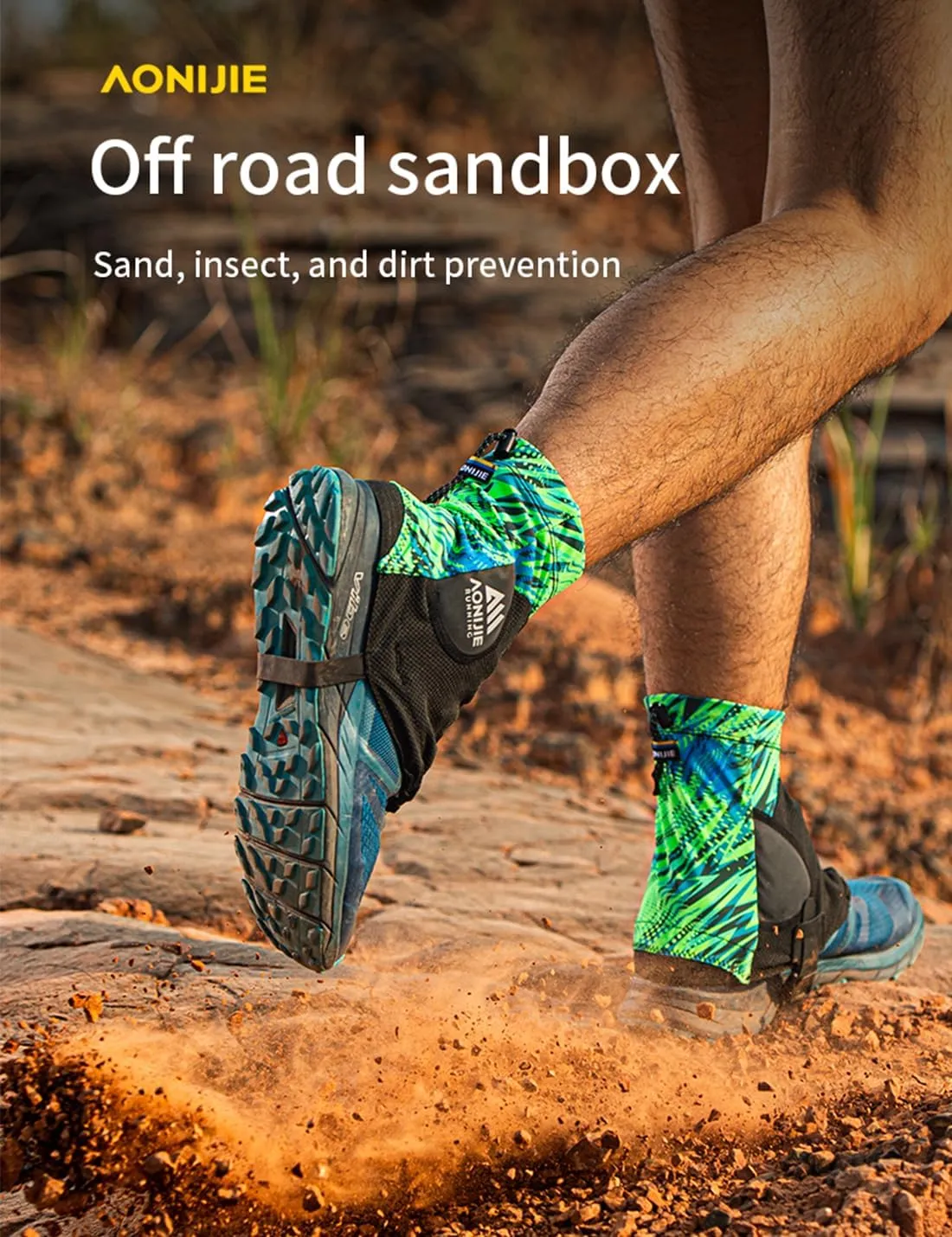 Size 6-10 Trail Gaiters Low Shoes Gators for Hiking Boots and Shoes, Ankle Hiking Gaiters for Men Women