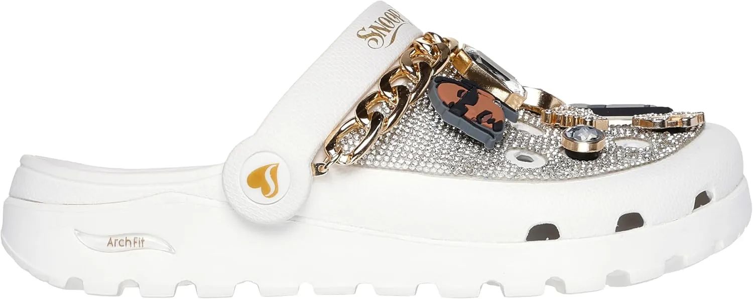 Skechers Women's Snoop Dogg: Arch Fit Footsteps-Rolling N Gold Clog