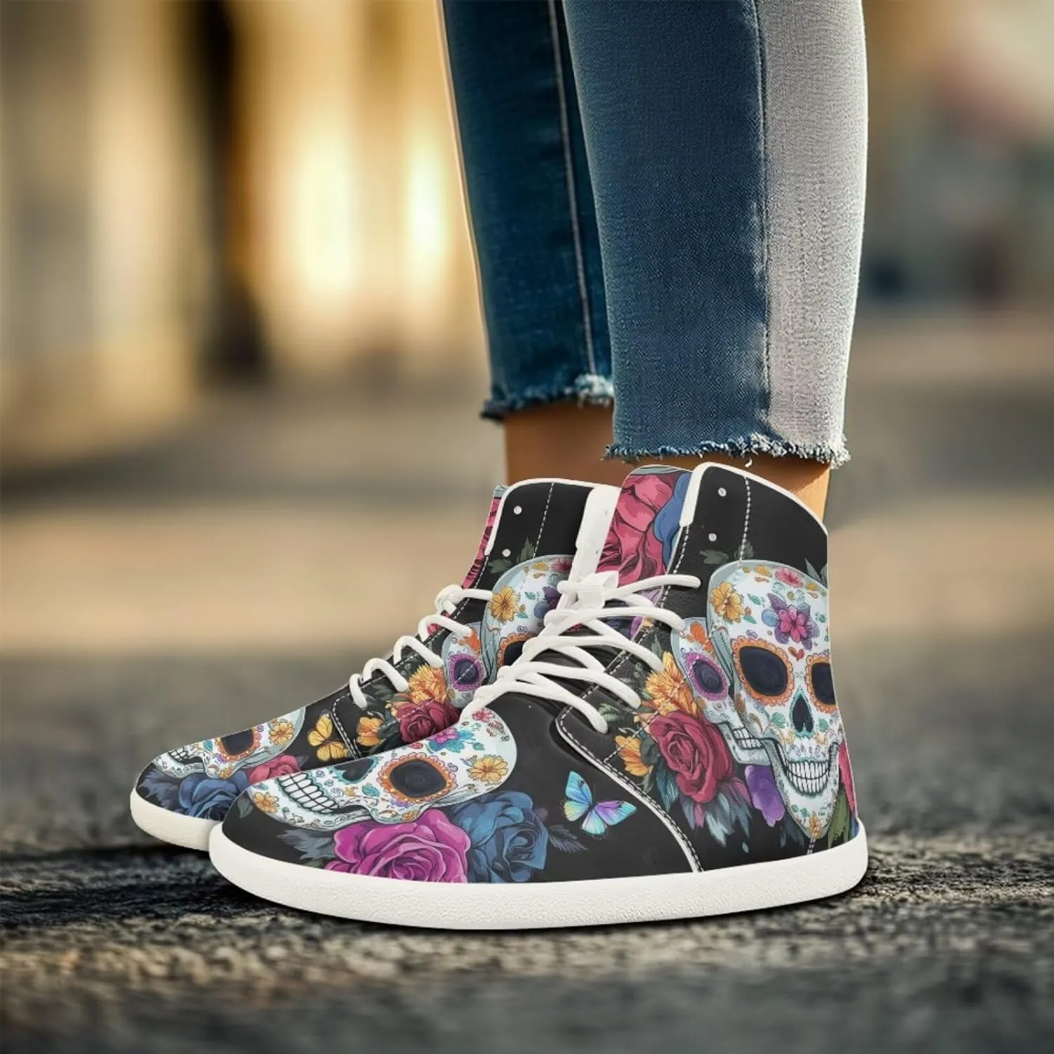 Skull Barefoot Shoes for Women Men Zero Drop Sole Trail Running Sneakers Wide Toe Box Minimalist Shoe