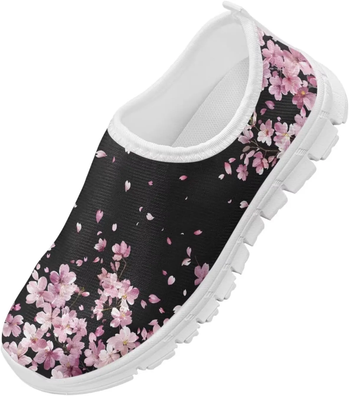 Slip On Casual Shoes for Boys Girls Breathable Mesh Walking Shoes Loafers Lightweight Non Slip Running Sneakers White Sole Size 11-15