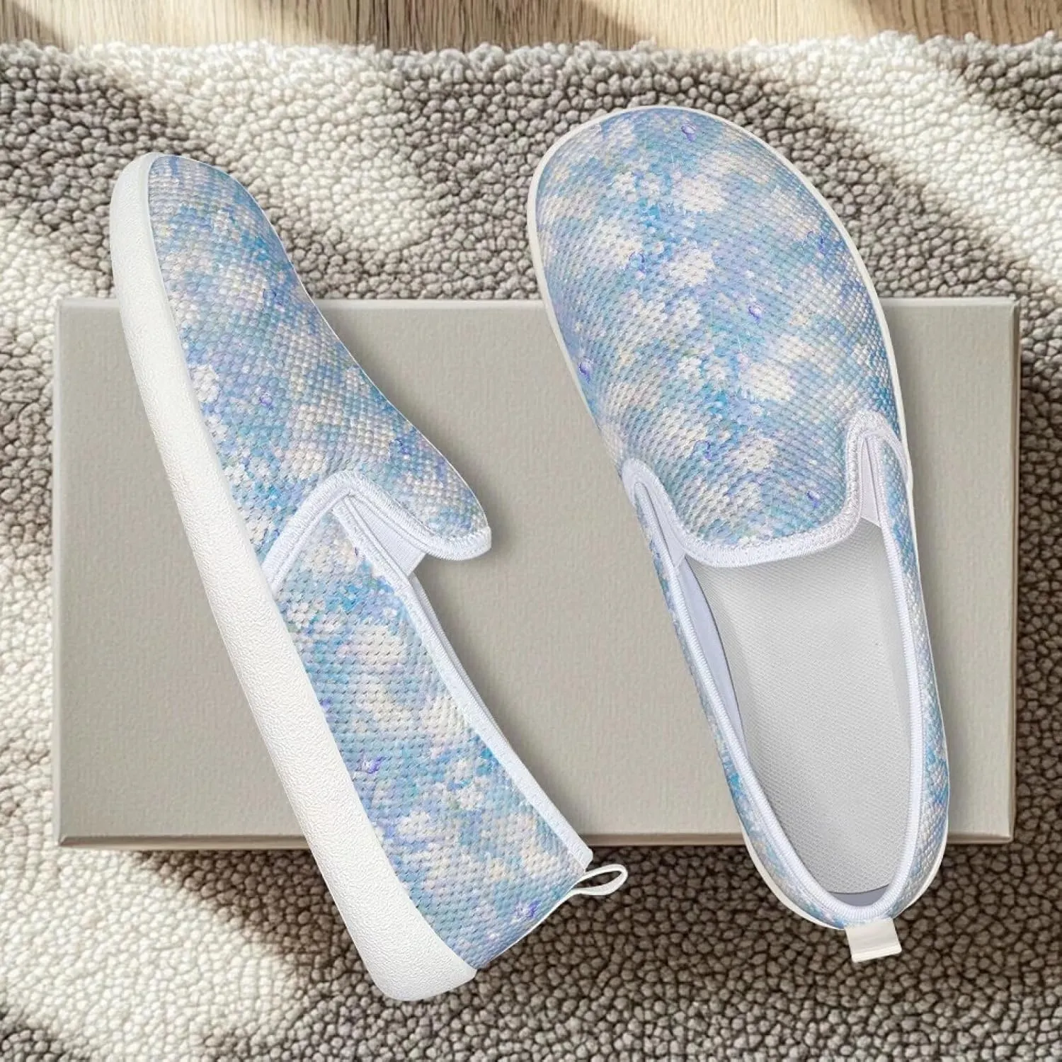 Slip On Mesh Flats for Women Breathable Mesh Loafers Wide Toe Box Walking Shoes Laides Dressy Shoes Soft Casual Flat SizeUS 6-11
