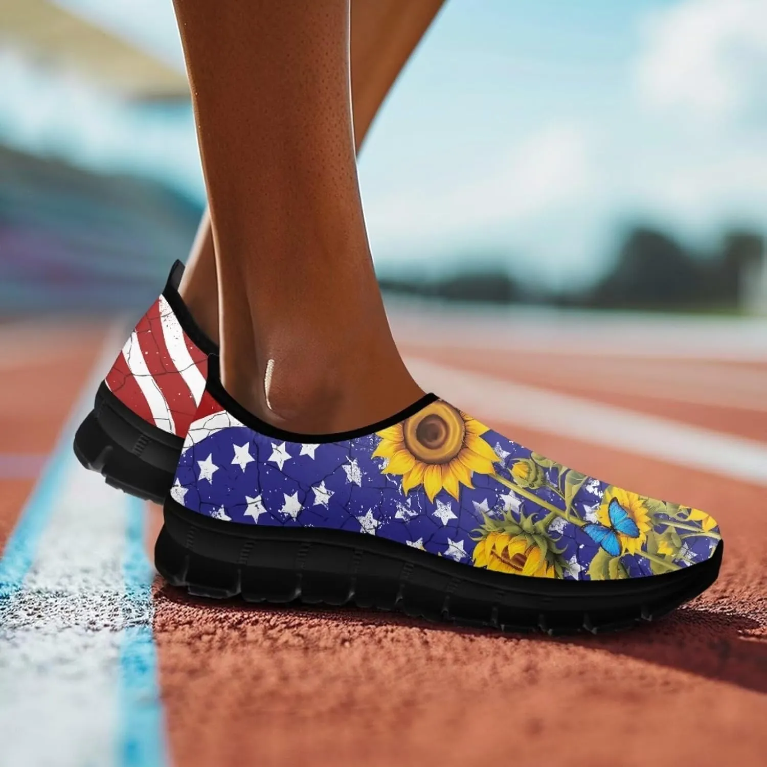 Slip On Women Wide Width Loafer Slipper Shoes Athletic Running Sneakers Non Slip Memory Foam