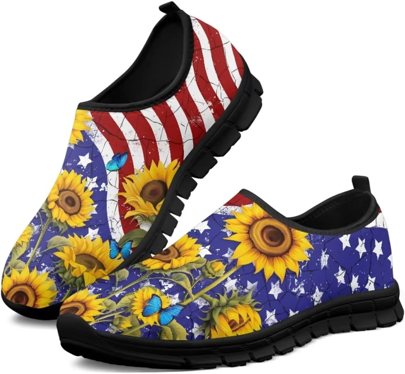 Slip On Women Wide Width Loafer Slipper Shoes Athletic Running Sneakers Non Slip Memory Foam