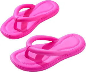 Slippers for Women or Men, Soft Slides Sandals Cushion Beach Flip Flops Non-Slip Shower Spa Bath Pool Gym Beach House Sandals for Women