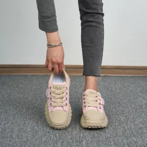 Sneakers for Women,Lace Up Thick Soled Non Slip Sports Shoes, Breathable, Stylish,Running,Shopping