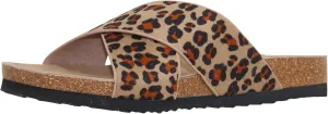 SOBEYO Women's Classic Comfort Sandals Criss-Cross Strap Slip On Low Heel Corks