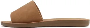 Soda Shoes Efron-S Women Flip Flops Basic Plain Slippers Slip On Sandals Slides Casual Peep Toe Beach