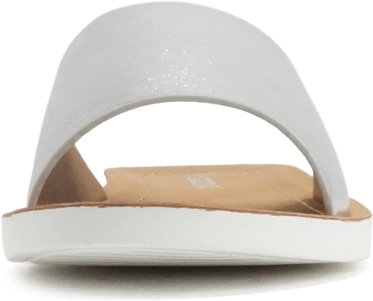 Soda Shoes Efron-S Women Flip Flops Basic Plain Slippers Slip On Sandals Slides Casual Peep Toe Beach