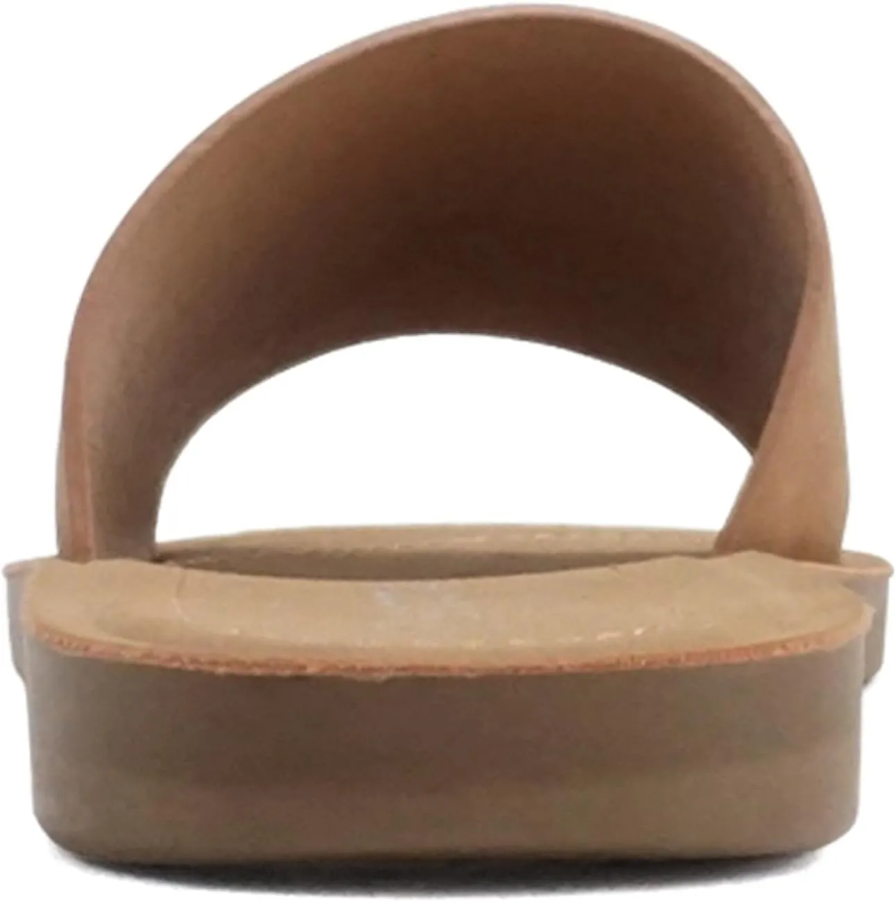 Soda Shoes Efron-S Women Flip Flops Basic Plain Slippers Slip On Sandals Slides Casual Peep Toe Beach