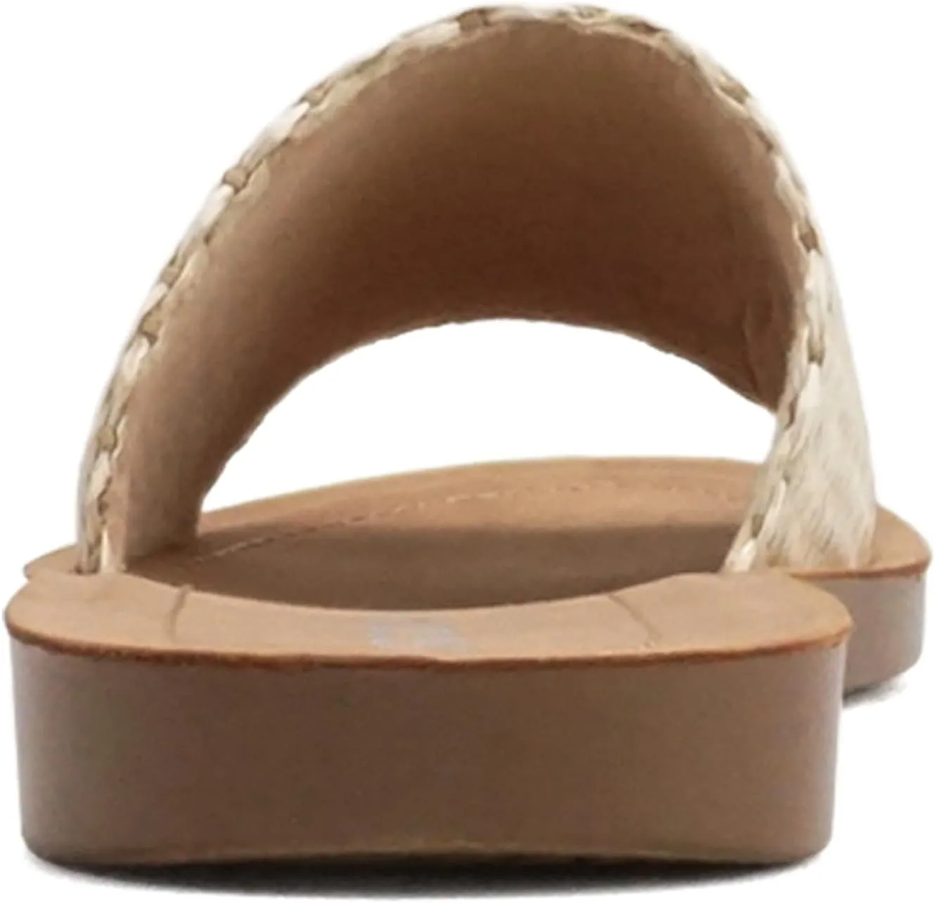 Soda Shoes Efron-S Women Flip Flops Basic Plain Slippers Slip On Sandals Slides Casual Peep Toe Beach
