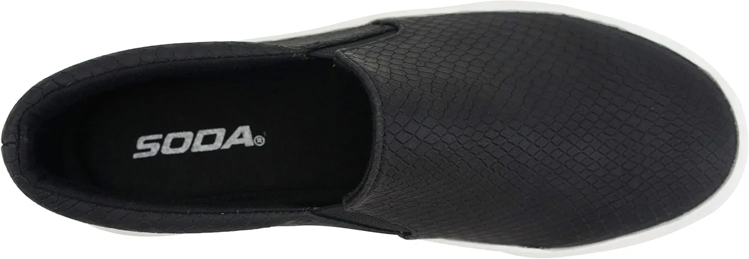 Soda TOPSHOE ave- Hike Platform Slip- On Sneaker w/Cushion Foam