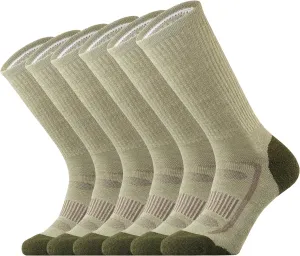 SOX TOWN Men's Merino Wool Cushion Crew Socks for Outdoor Hiking Hike Trail Performance Moisture Wicking Lightweight Summer