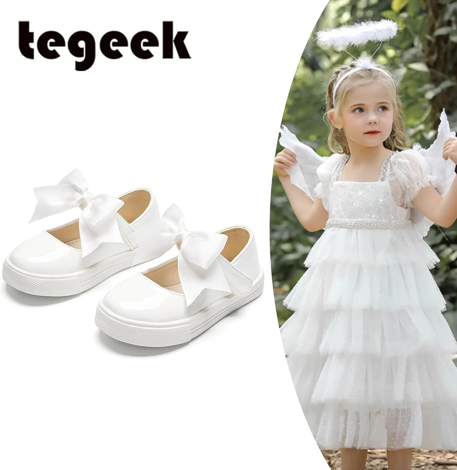 Sparkly Sneakers for Girls 3-12 Years Slip-On Comfort Fit Casual Princess Shoes