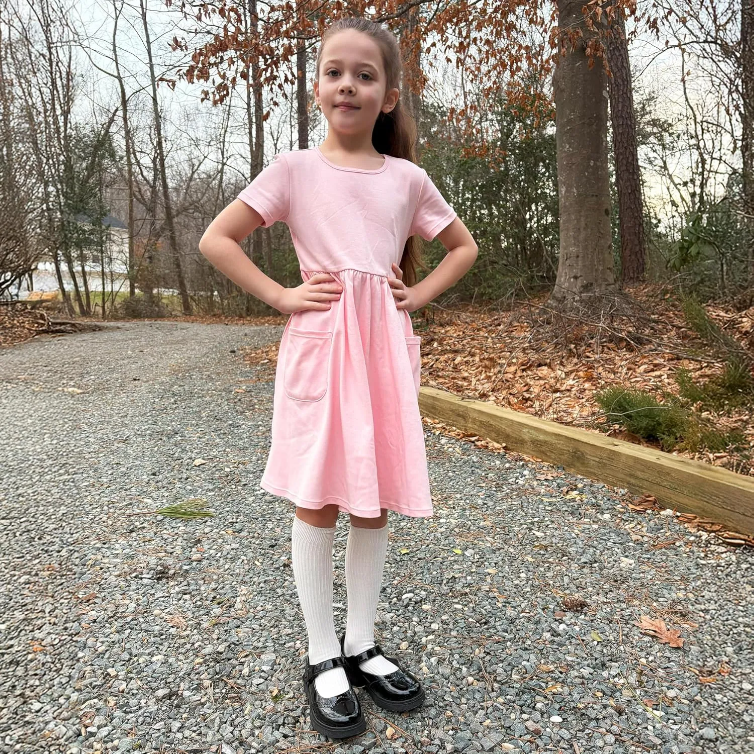 Stelle Girls School Mary Janes Uniform Shoes Flats Dress Shoes Chunky Loafers Oxfords (Little/Big Kids)