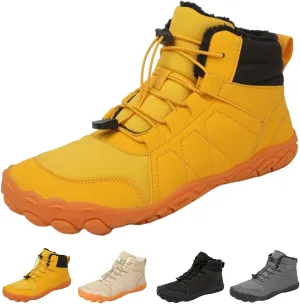 StoneLiquid Hike Barefoot Footwear Shoes Womens Men, Winter Thickened Non-Slip Snow Boots with Wide Toe Box