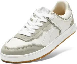 STQ Fashion Sneakers for Women | Lace Up Tennis Shoes Non Slip Comfortable Walking Sneakers