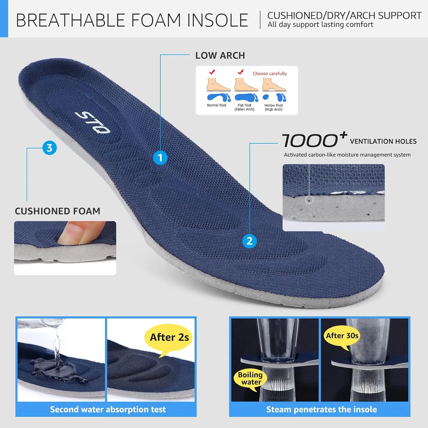 STQ Womens Slip on Shoes Breathable Lightweight Orthopedic Walking Shoes Workout Gym Sports Athletic Sneakers