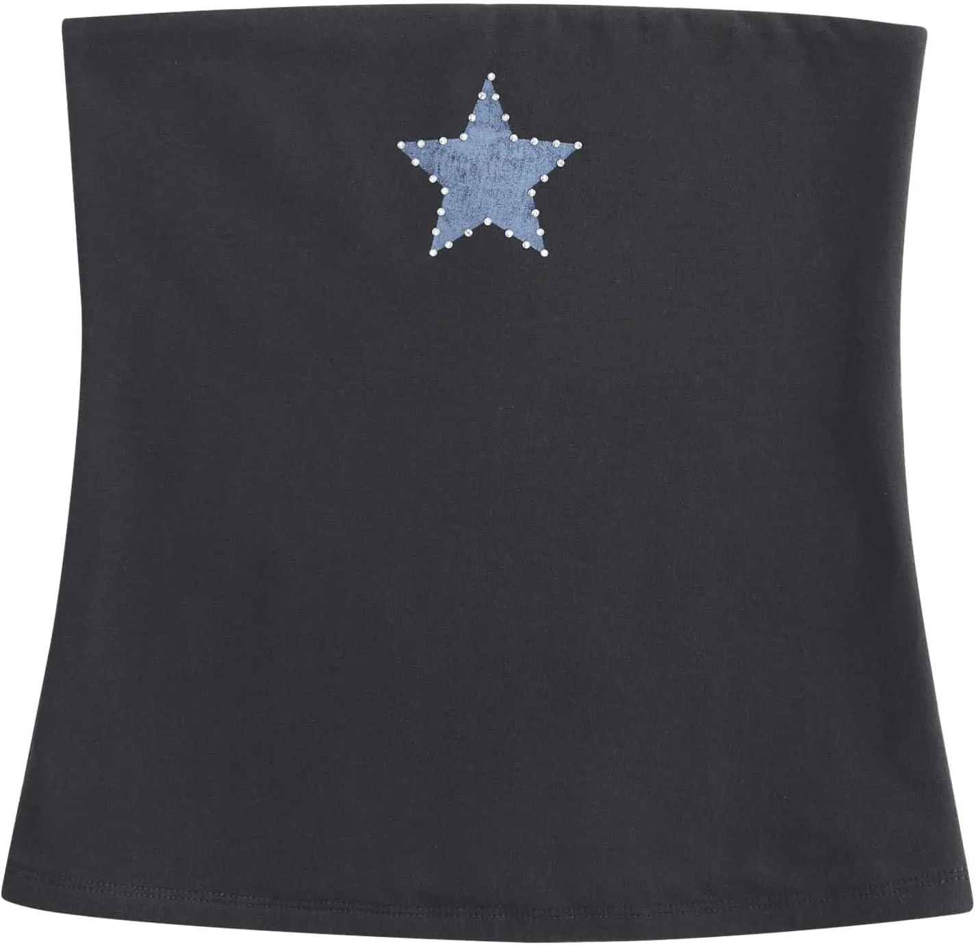 Strapless Reversible Foldover Tube Tops for Women Floral Print Summer Going Out Bandeau Sleeveless Backless Crop Tops