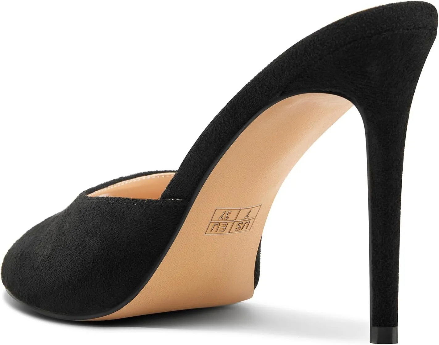 TNYNFBEB Women Stiletto High Heel Peep Open Toe Sandals Slingback Slip-on Wedding Office Cute Basic Classic 3.9 Inches Heels