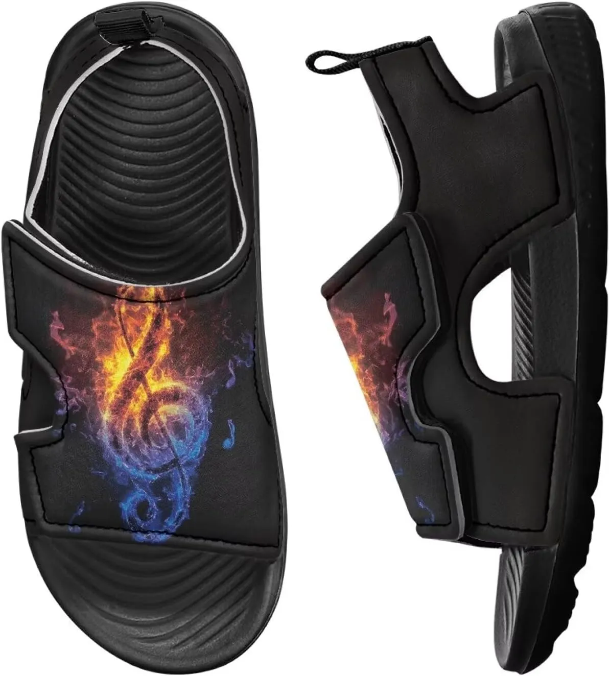 Toddler Boy Sandals Funny Summer Shoes for Kids Slip On Sandals