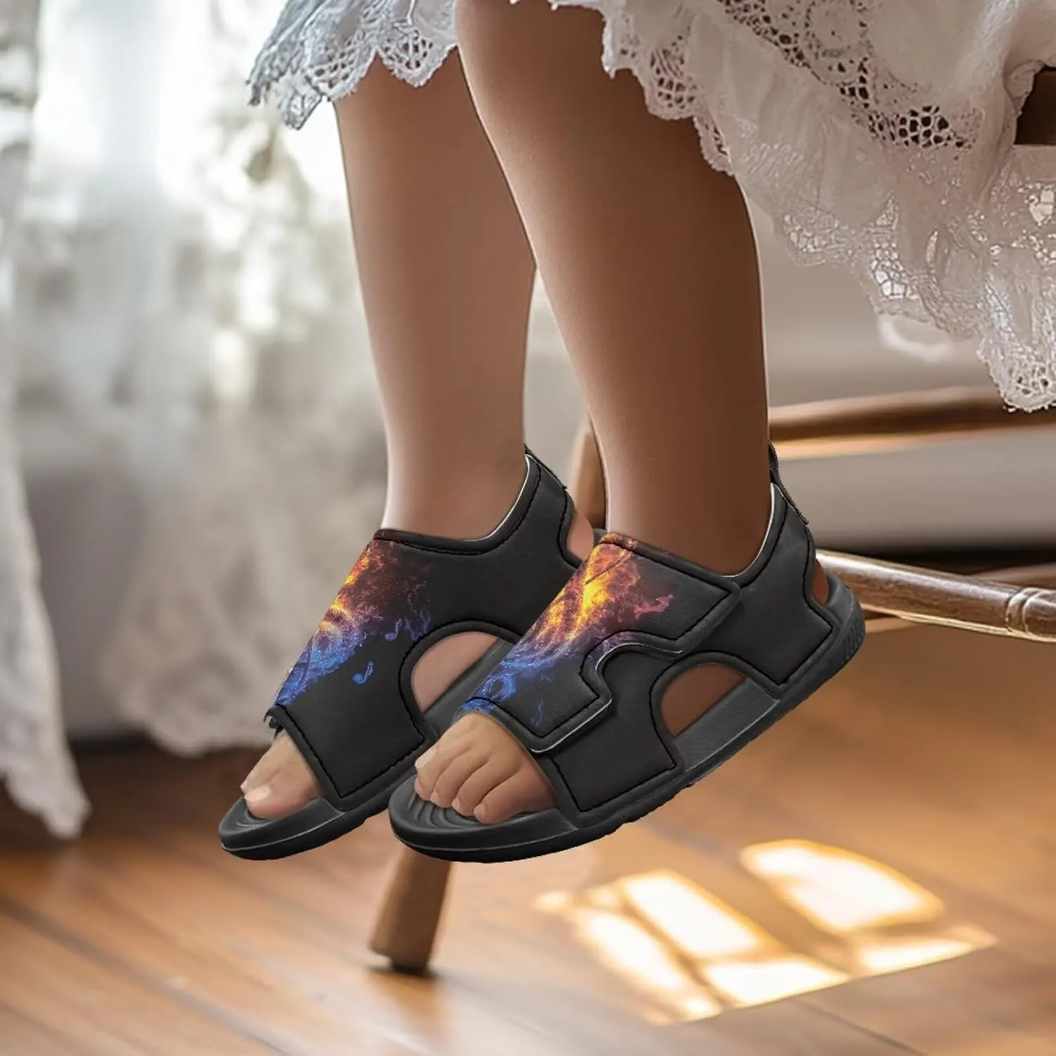 Toddler Boy Sandals Funny Summer Shoes for Kids Slip On Sandals