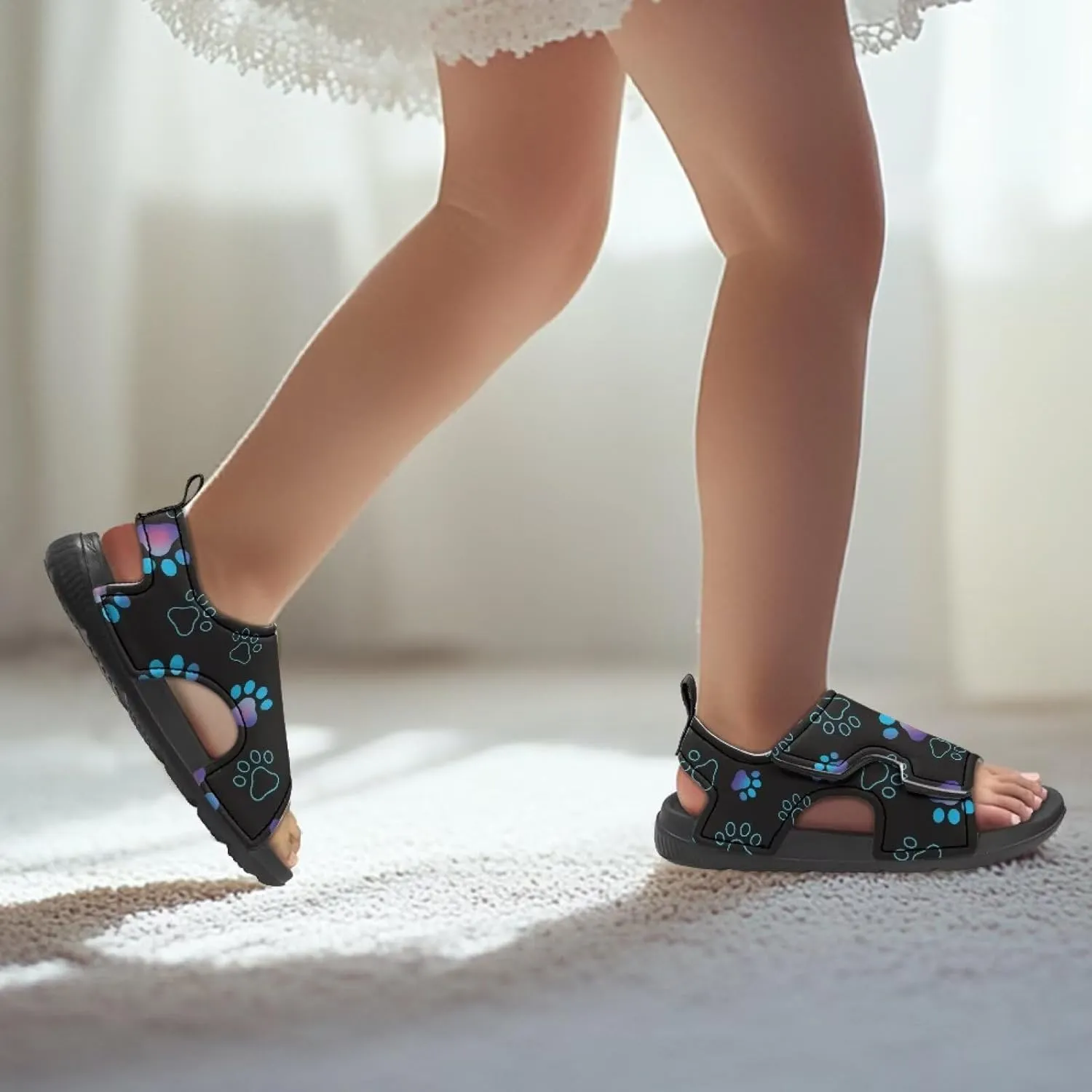 Toddler Boy Sandals Funny Summer Shoes for Kids Slip On Sandals