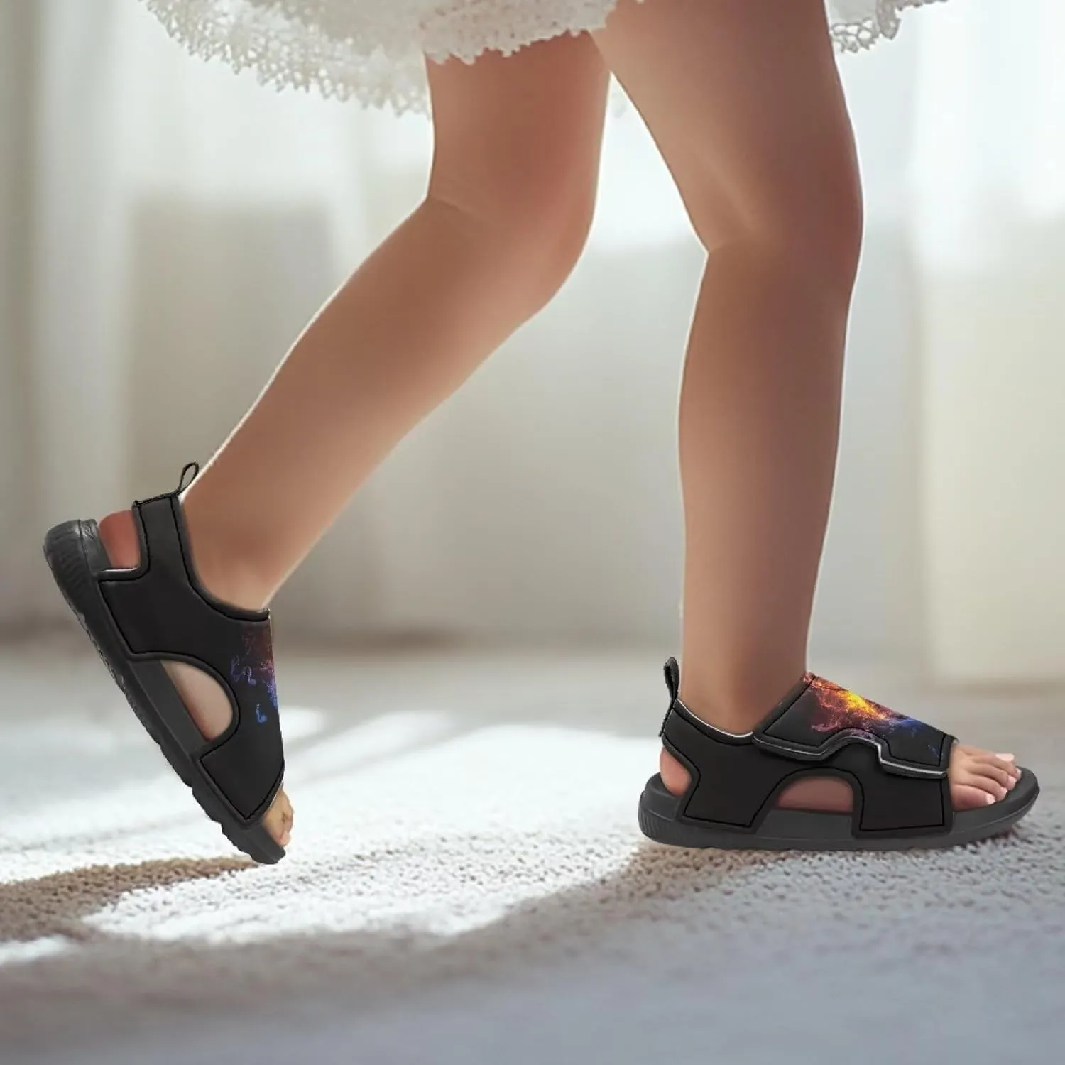 Toddler Boy Sandals Funny Summer Shoes for Kids Slip On Sandals