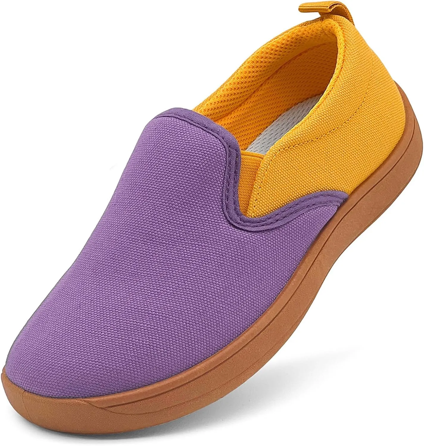 Toddler Kids Wide Barefoot Shoes Girls Boys Minimalist Slip On Canvas Sneakers Lightweight Casual Walking Shoes Fit Naturally Zero-Drop Sole
