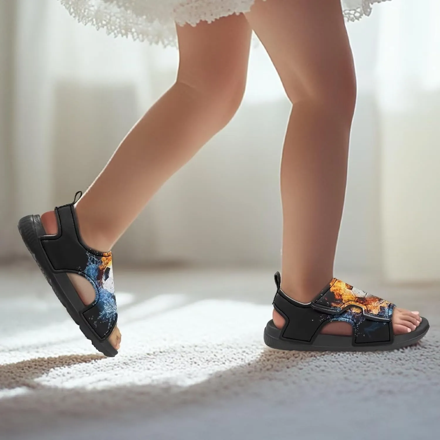 Toddler Sandals Boys Pool Slides Lightweight Summer Slippers for Kids