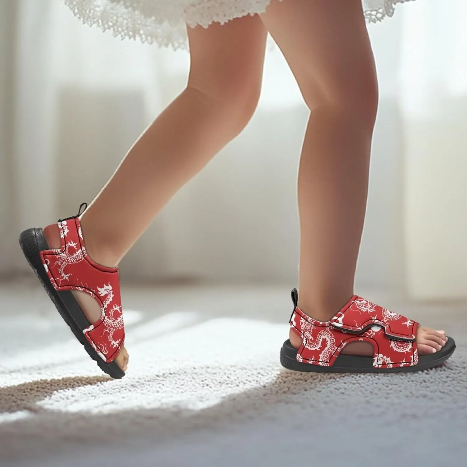 Toddler Sandals Boys Pool Slides Lightweight Summer Slippers for Kids