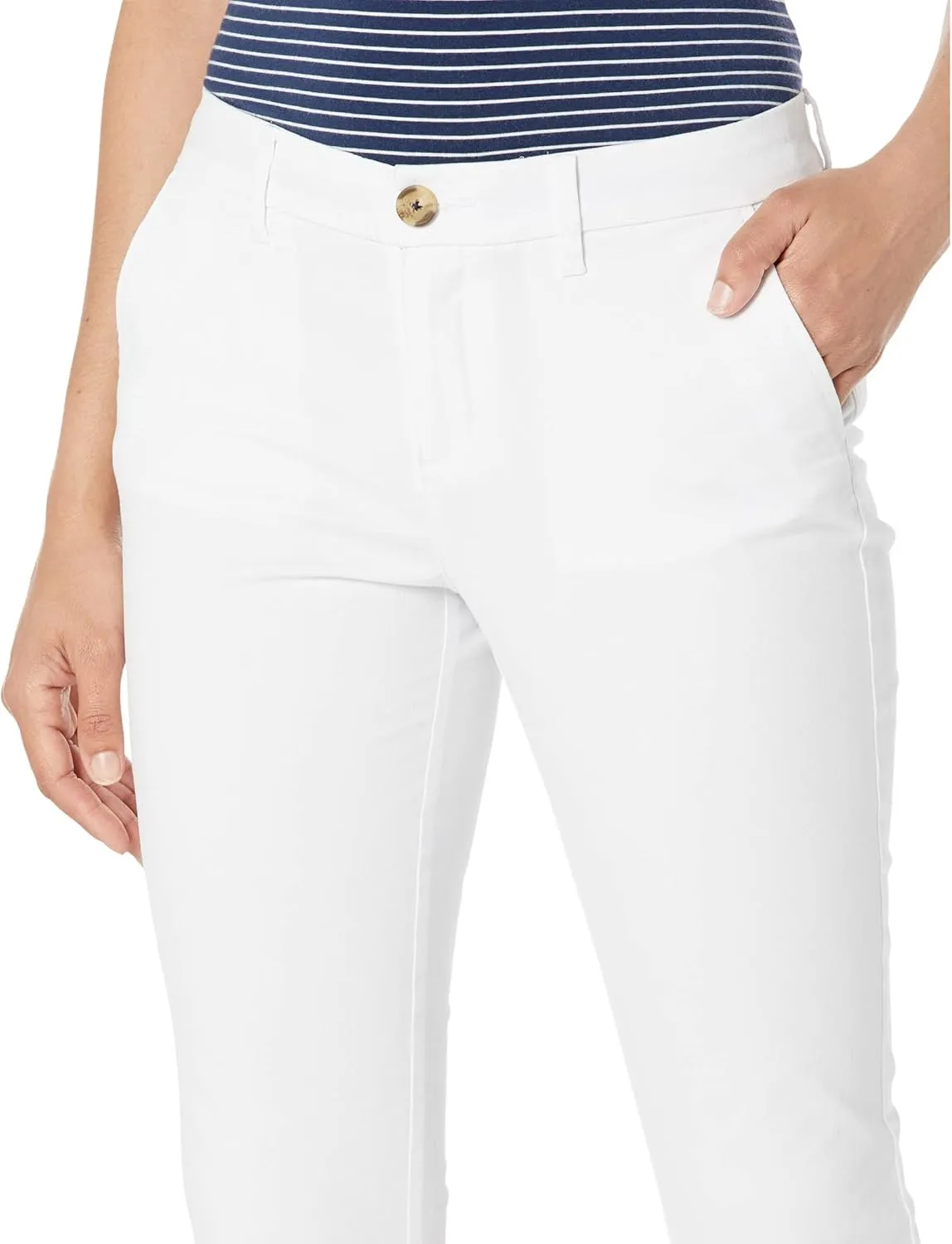 Tommy Hilfiger Women's Hampton Chino Pants – Lightweight Pants With Relaxed Fit