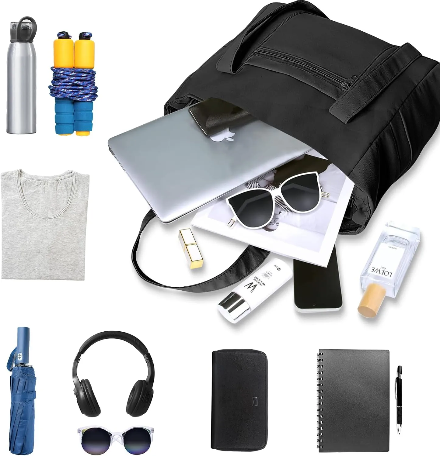 Travel Yoga Gym Bag for Women, Duffel And Carry On Travel Bag, Adjustable Yoga Mat Holder