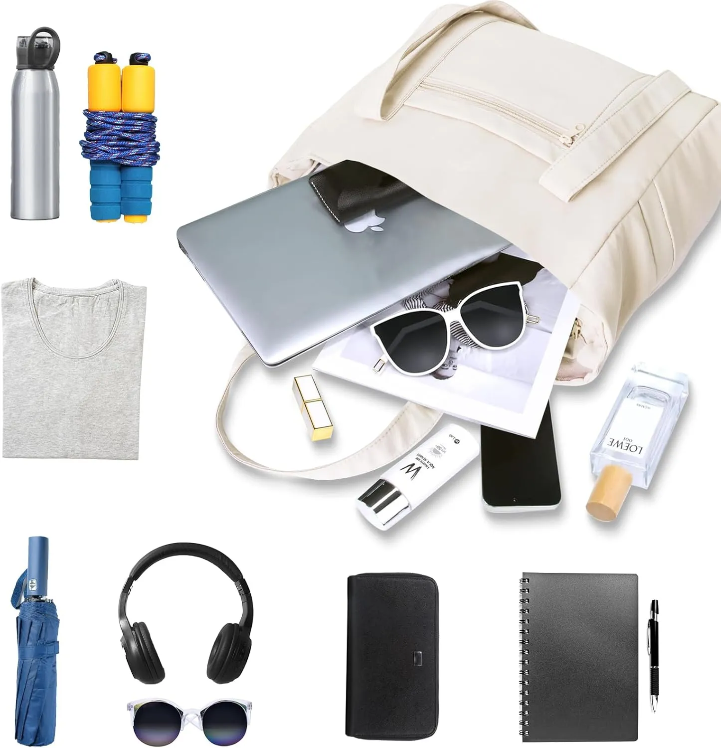 Travel Yoga Gym Bag for Women, Duffel And Carry On Travel Bag, Adjustable Yoga Mat Holder