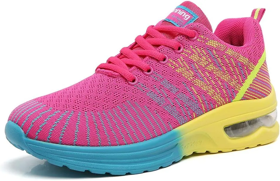 TSIODFO Women Running Shoes Gym Jogging Walking Sneakers