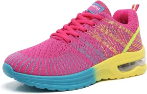 TSIODFO Women Running Shoes Gym Jogging Walking Sneakers