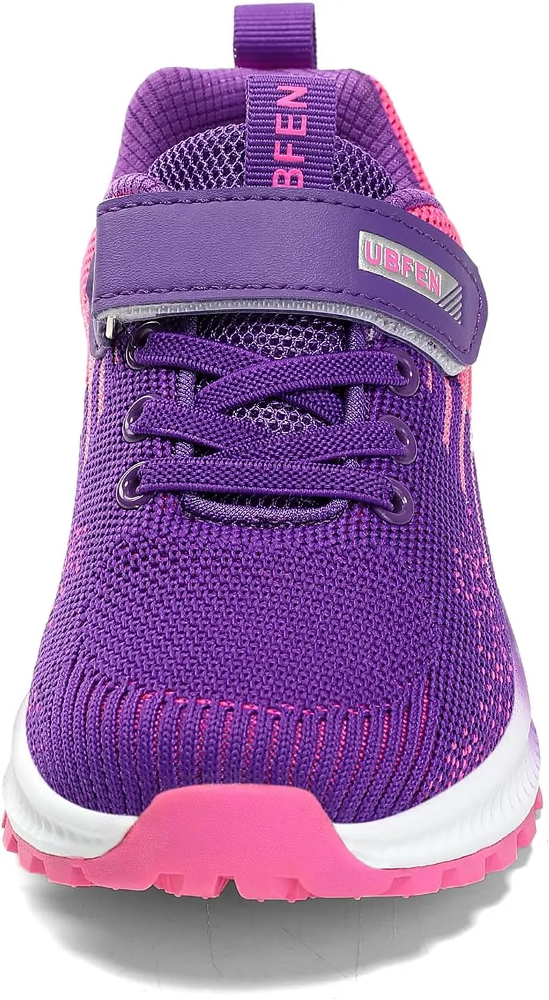 UBFEN Kids Sneakers Boys Girls Tennis Shoes for Running Athletic Walking Gym Sports Lightweight Breathable